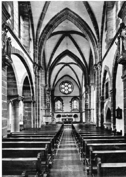 Die Klosterkirche im Jahre 1950